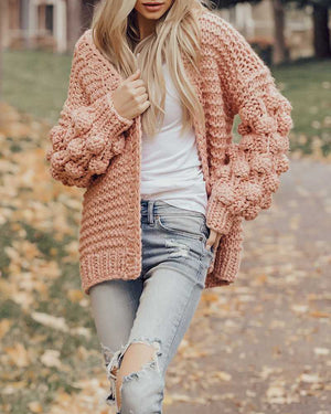 Oversized Chunky Thick Cable Knit Cardigan Sweater – sunifty