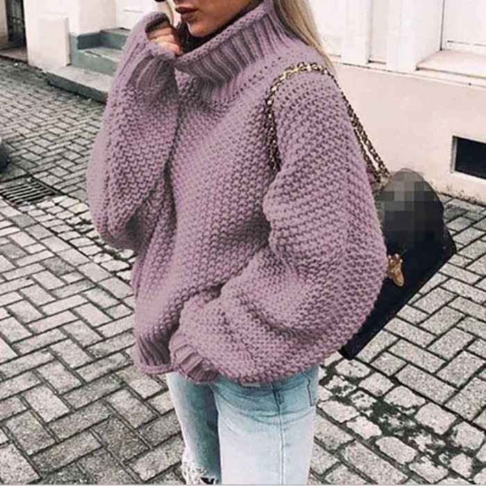 Oversized Baggy Turtleneck Pullover Sweaters – sunifty