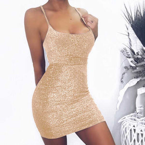 tight gold sparkly dress