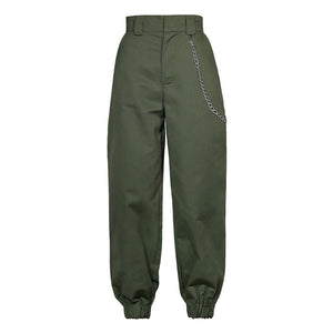 baggy green cargo pants