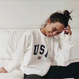 women's college crew neck sweatshirts