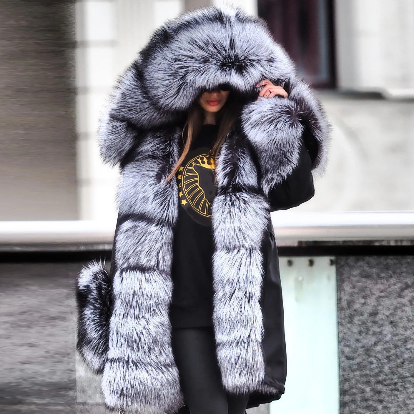 fluffy fur jacket