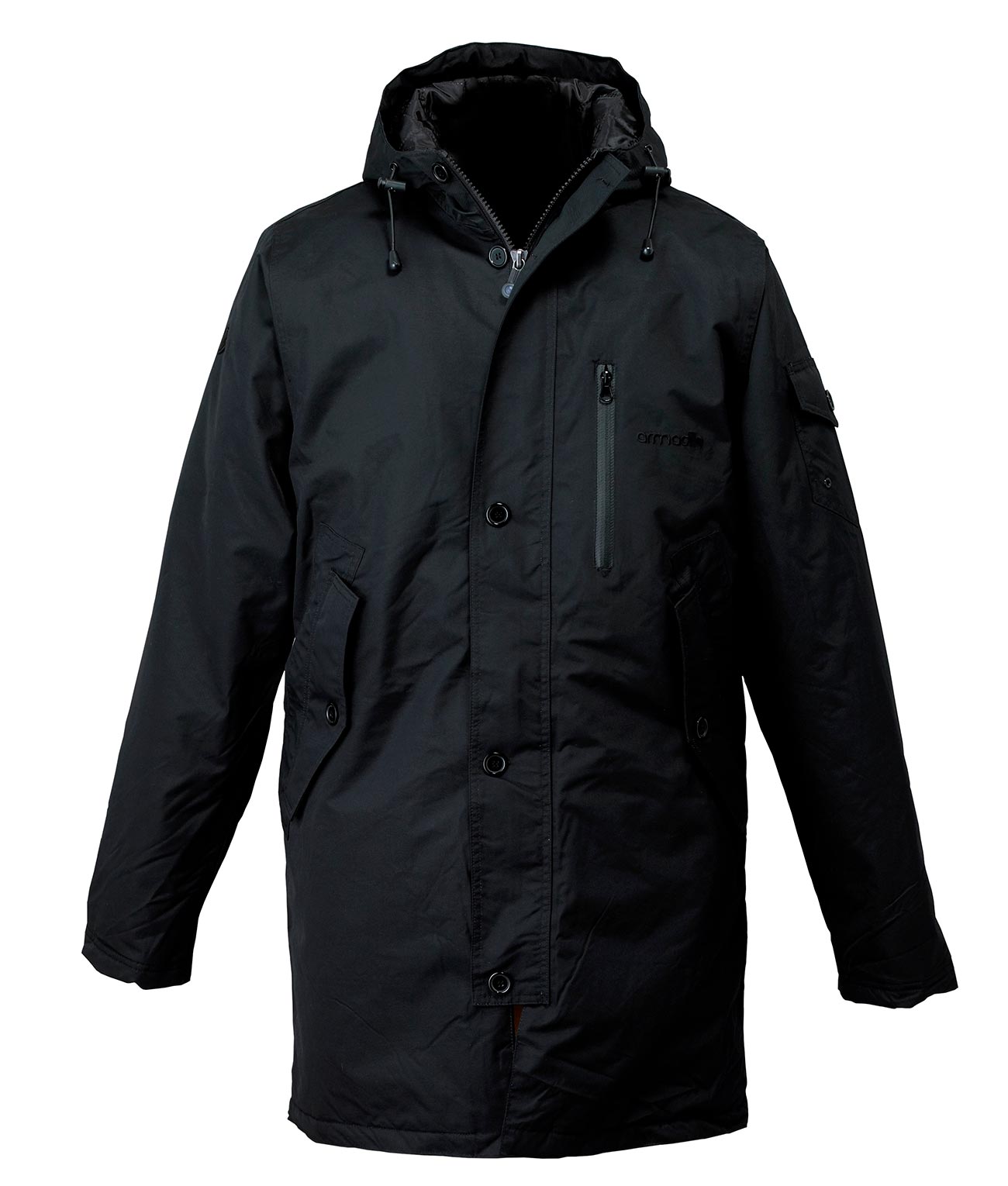 Men's Scooter Parka in Black by Armadillo - Armadillo Scooterwear