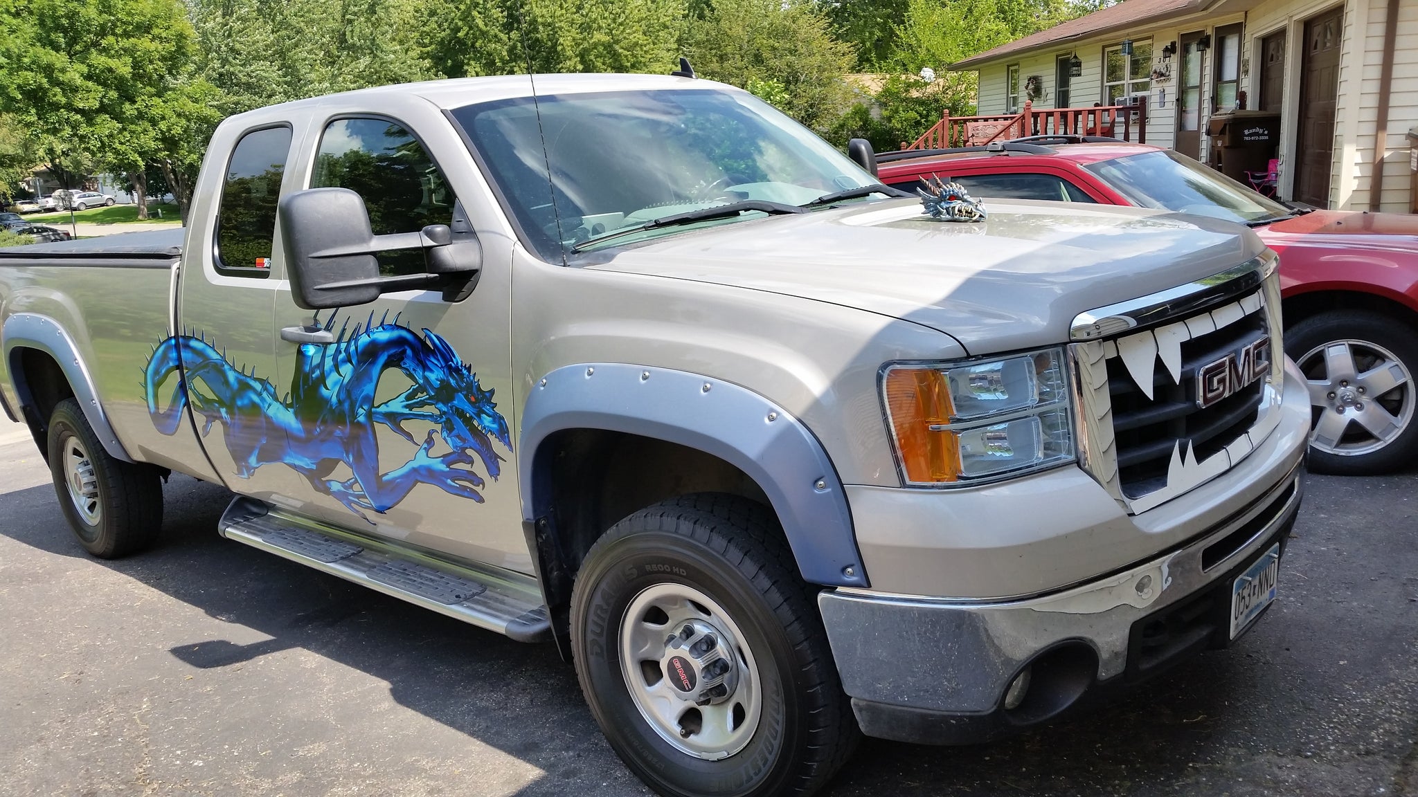 Dragon Decals  on GMC Pickup  Truck 