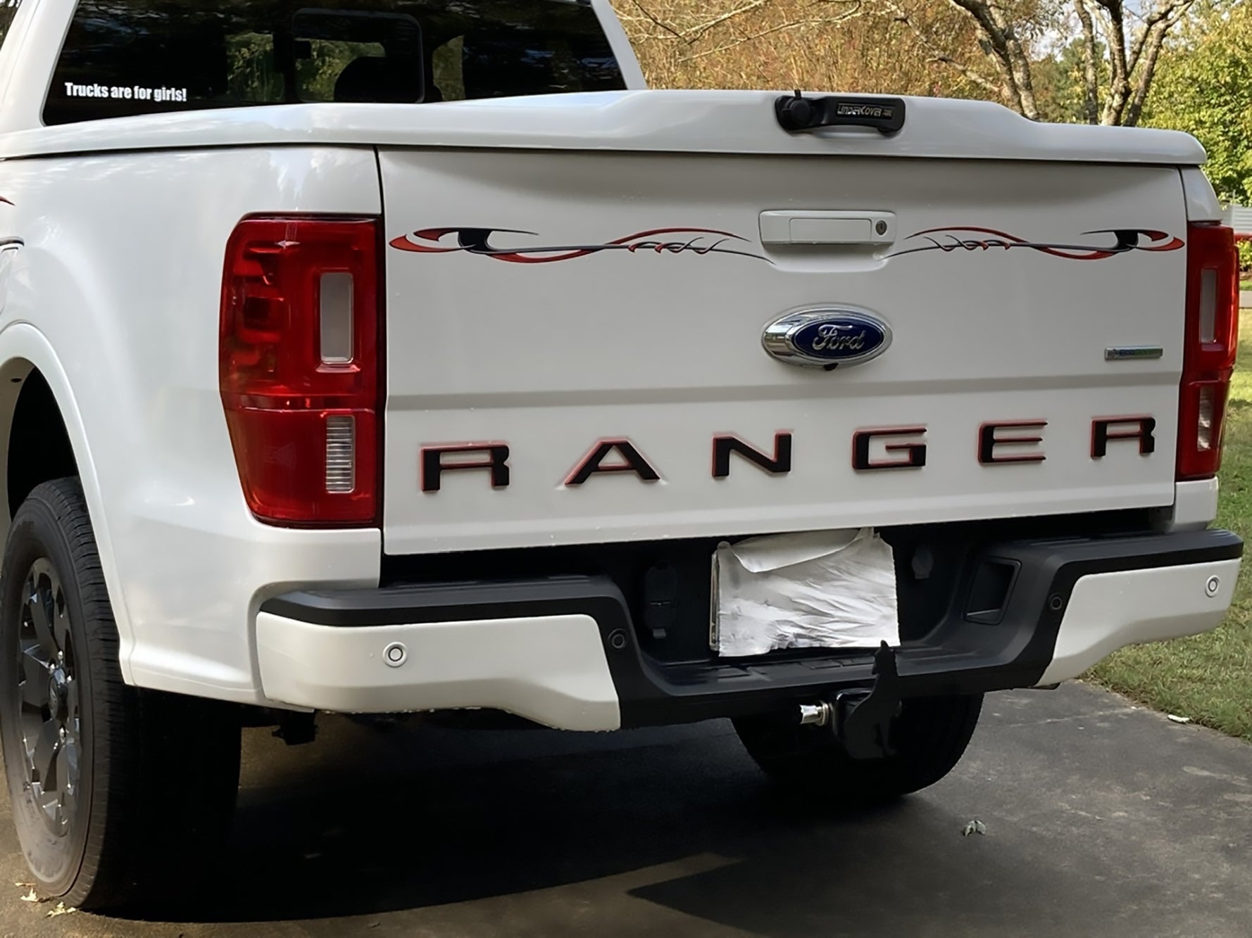 storm decals on Ford Ranger Truck Tailgate