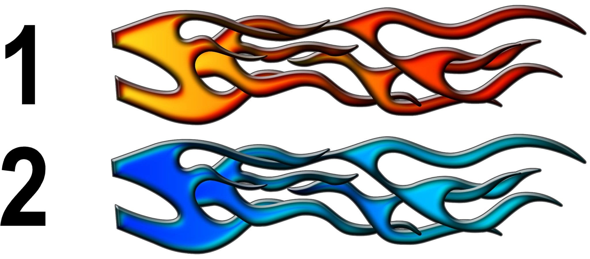 Printable Flame Decals - Customize and Print