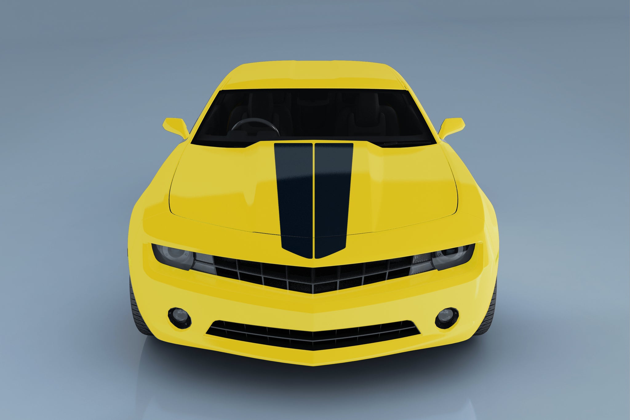 Rally Camaro hood vinyl racing rally stripes | Xtreme Digital GraphiX