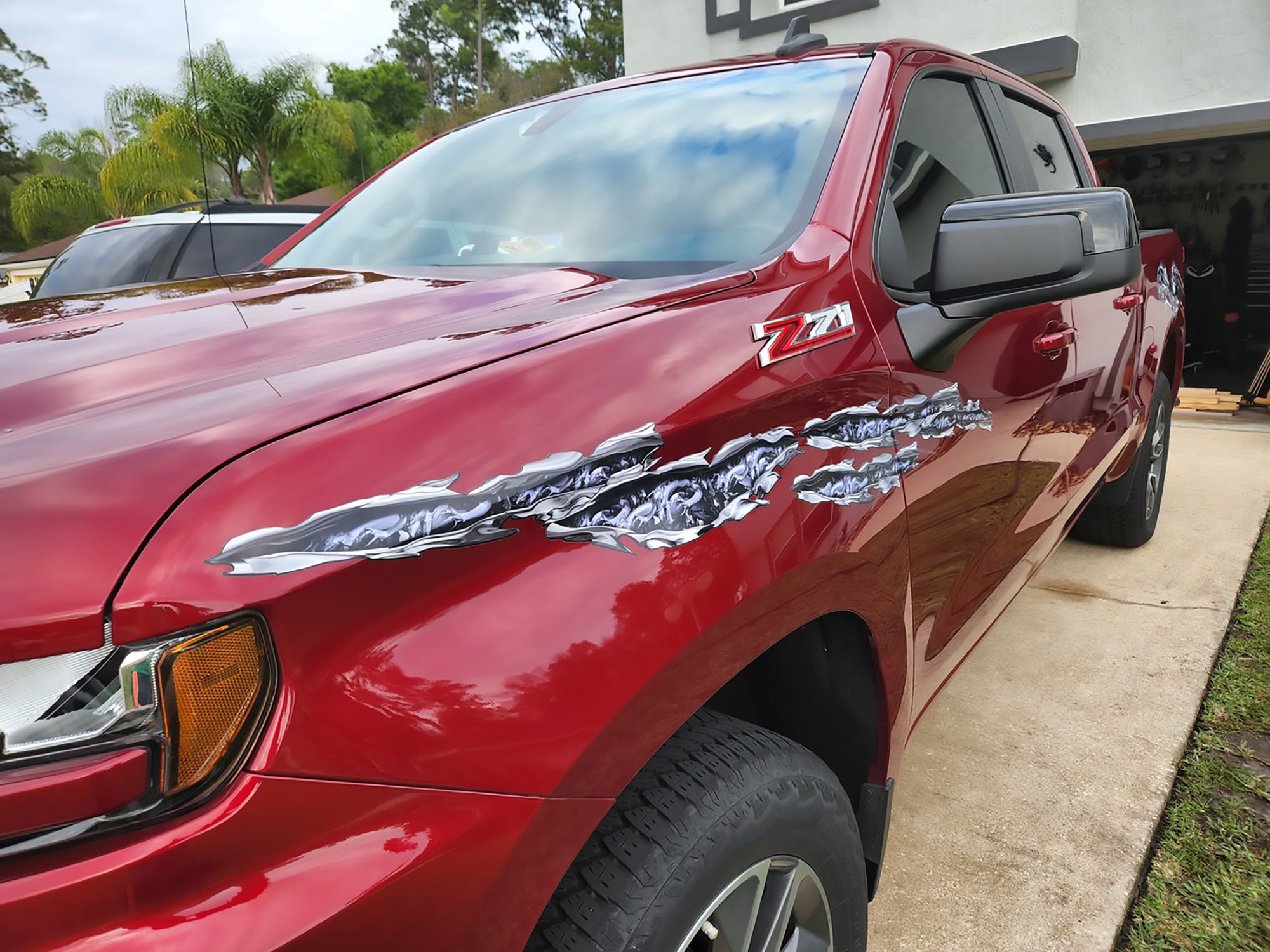 Dragons attack wave car & truck half wrap