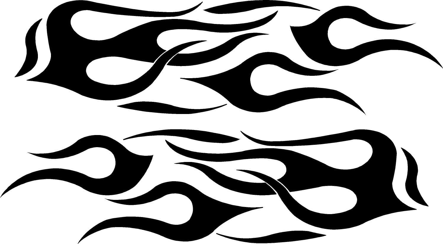 Flame Vinyl Side Decals Style #1 Xtreme Digital GraphiX