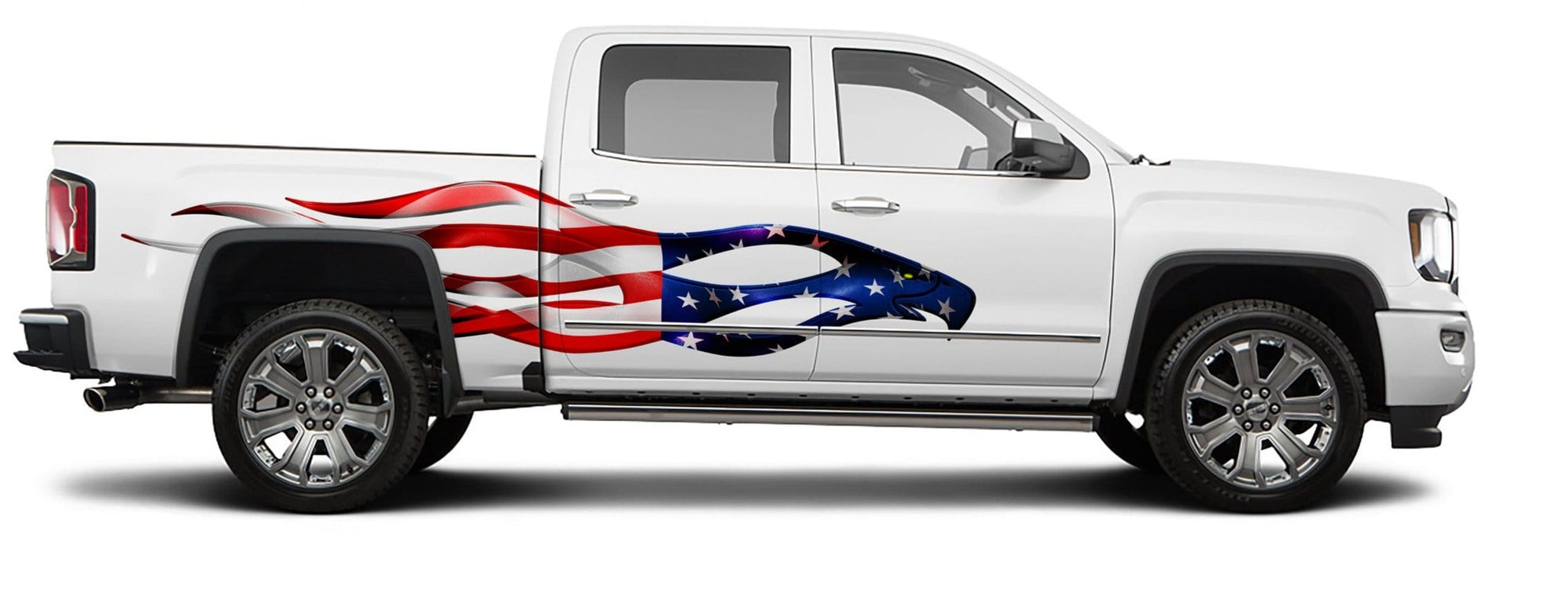 American Flag Eagle Truck Hood & Tailgate Decal | Xtreme Digital