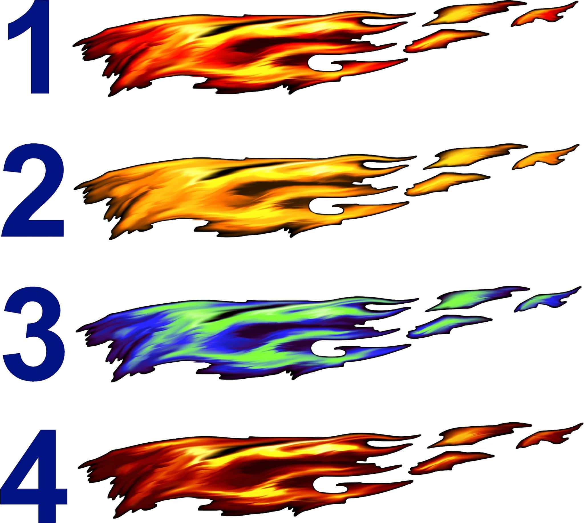 Fire Flames Auto decals Truck flame graphics car decals flames