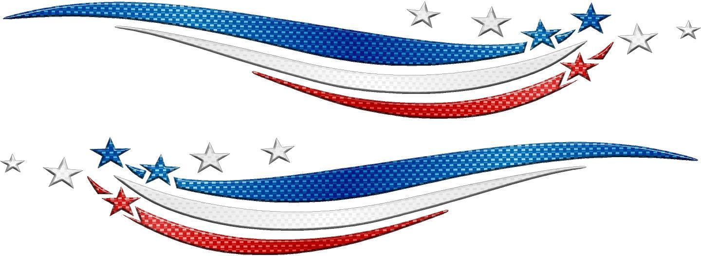 Stars & Stripes red white blue truck graphics Xtreme Digital GraphiX