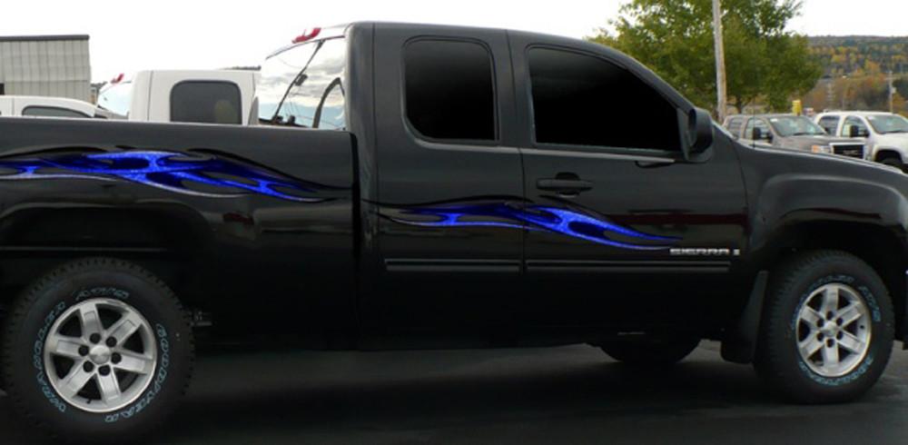 Truck Decals Vinyl Decals For Cars Xtreme Digital GraphiX   Zzz Black Truck 3500x 