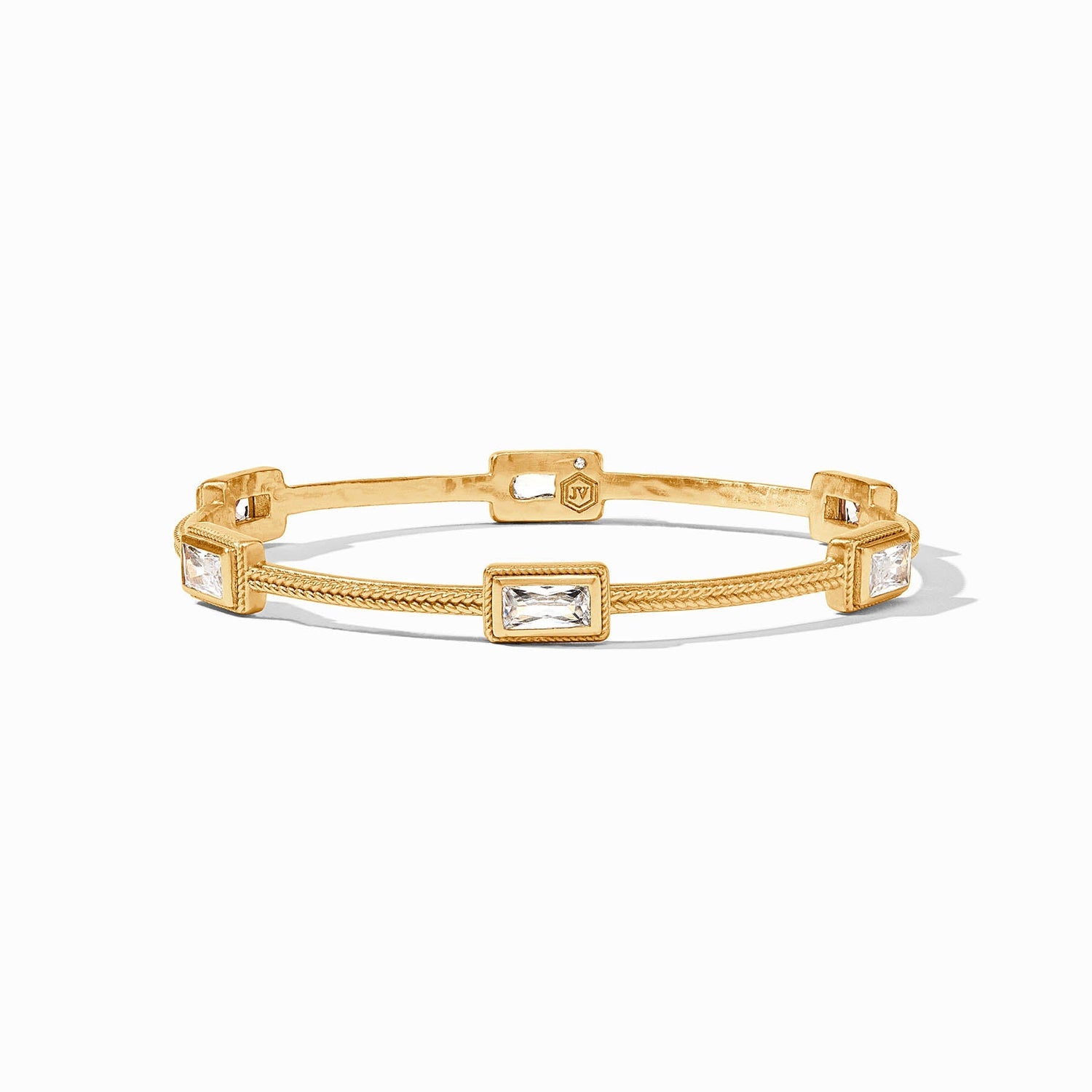 Baguette Bangle in Cubic Zirconia Size Small
