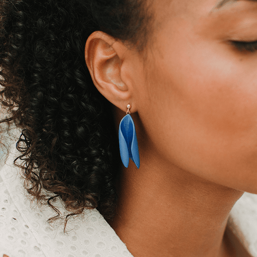 Floral statement earrings using Tulip dimensional paint – oh yay