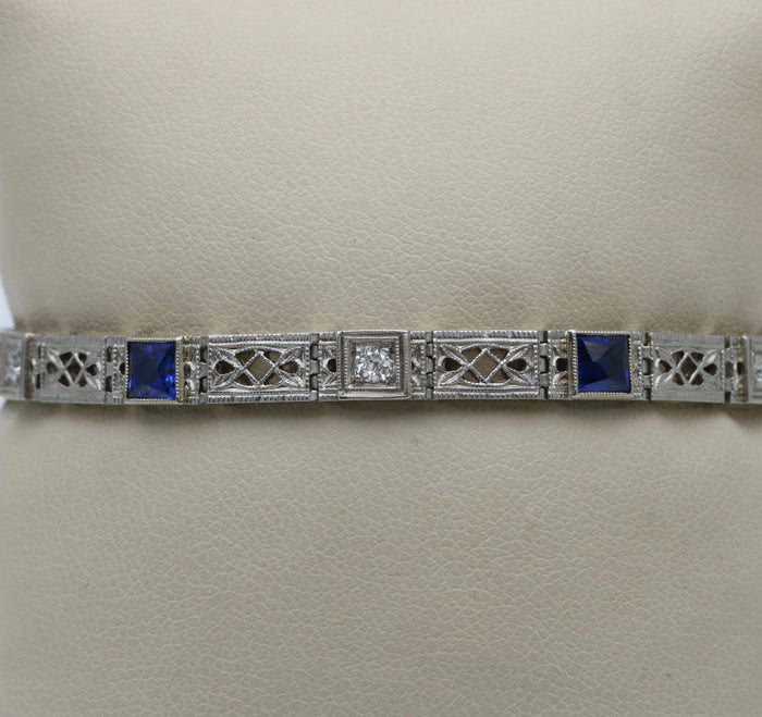 Vintage 14K Gold Oval Link Bracelet, 8.5” Long