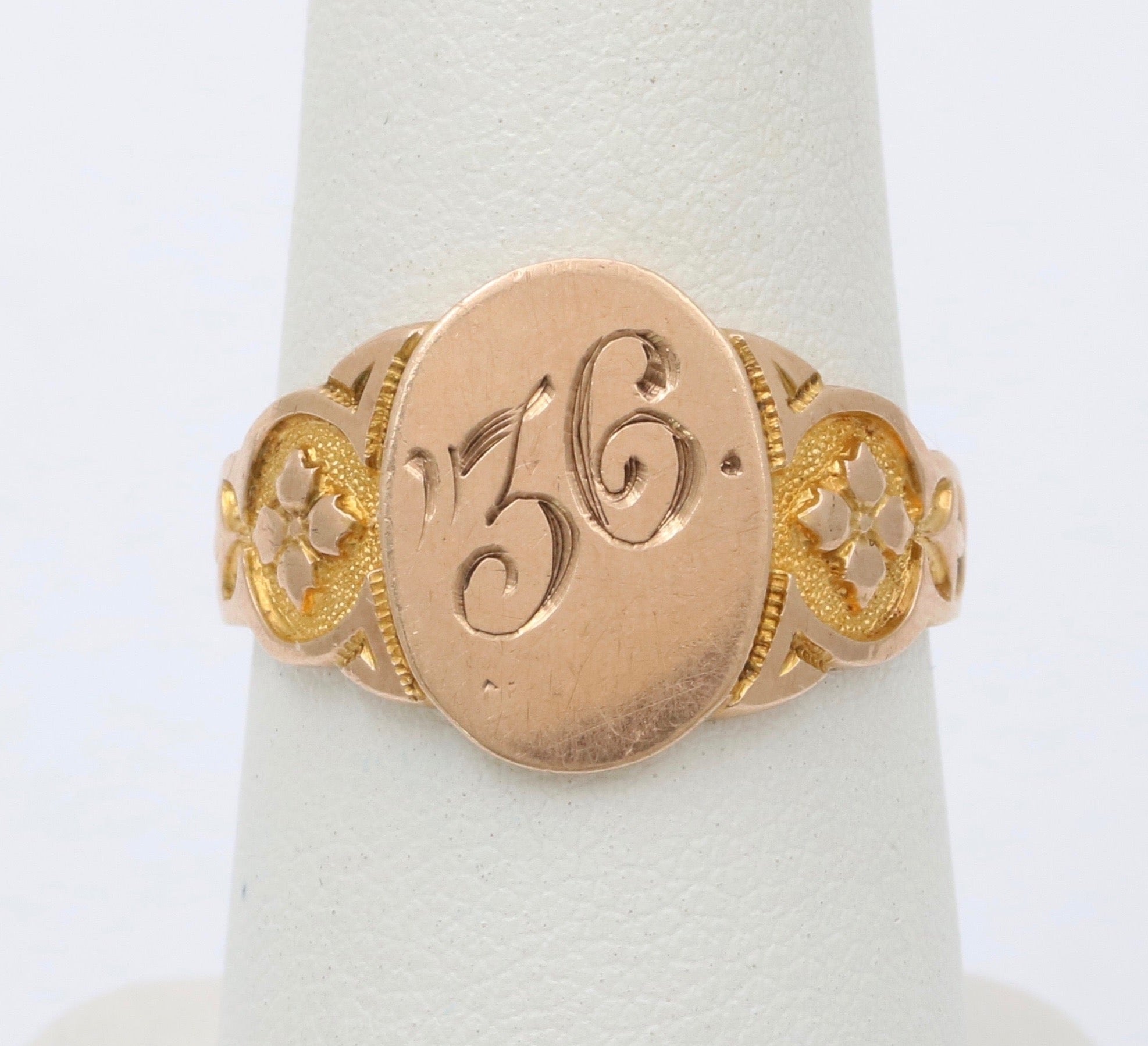 Art Deco Ostby and Barton 10K Gold “1936” Date Ring
– Alpha & Omega Jewelry