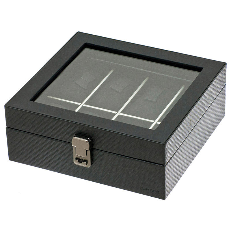 GRAPHITE 8 Watches Box with Glass