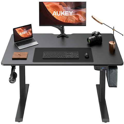 3-in-1 wireless charging electric standing desk