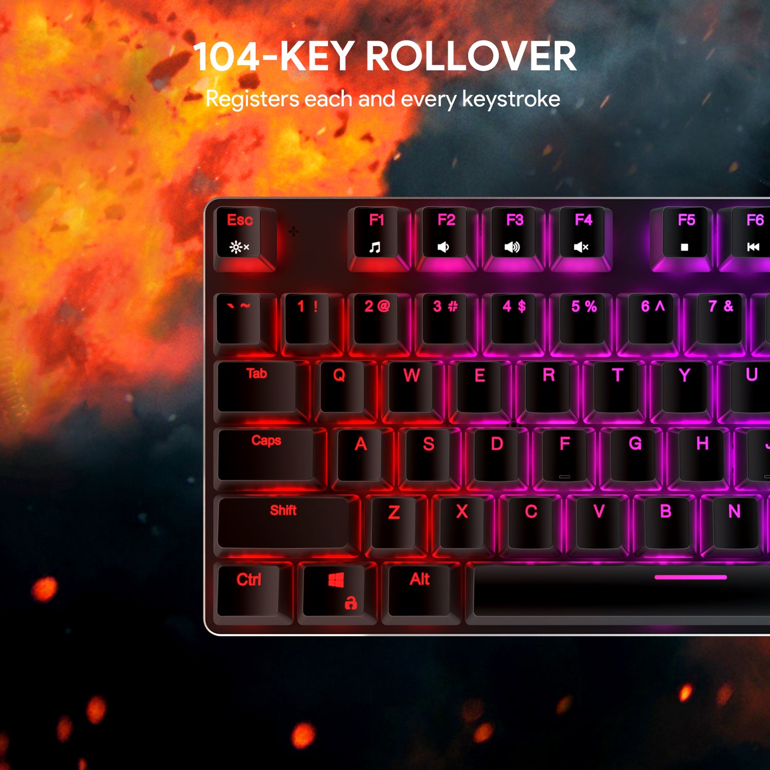 mechanical keyboard red