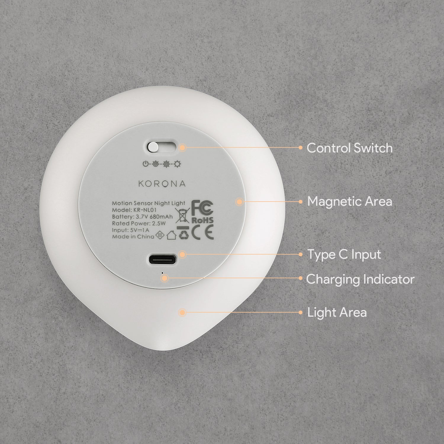 movement sensor night light