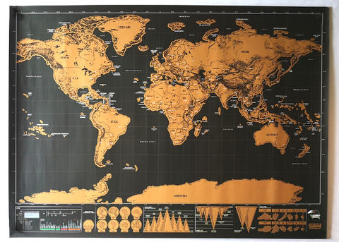 Picmondoo XXL Scratch Painting Weltkarte