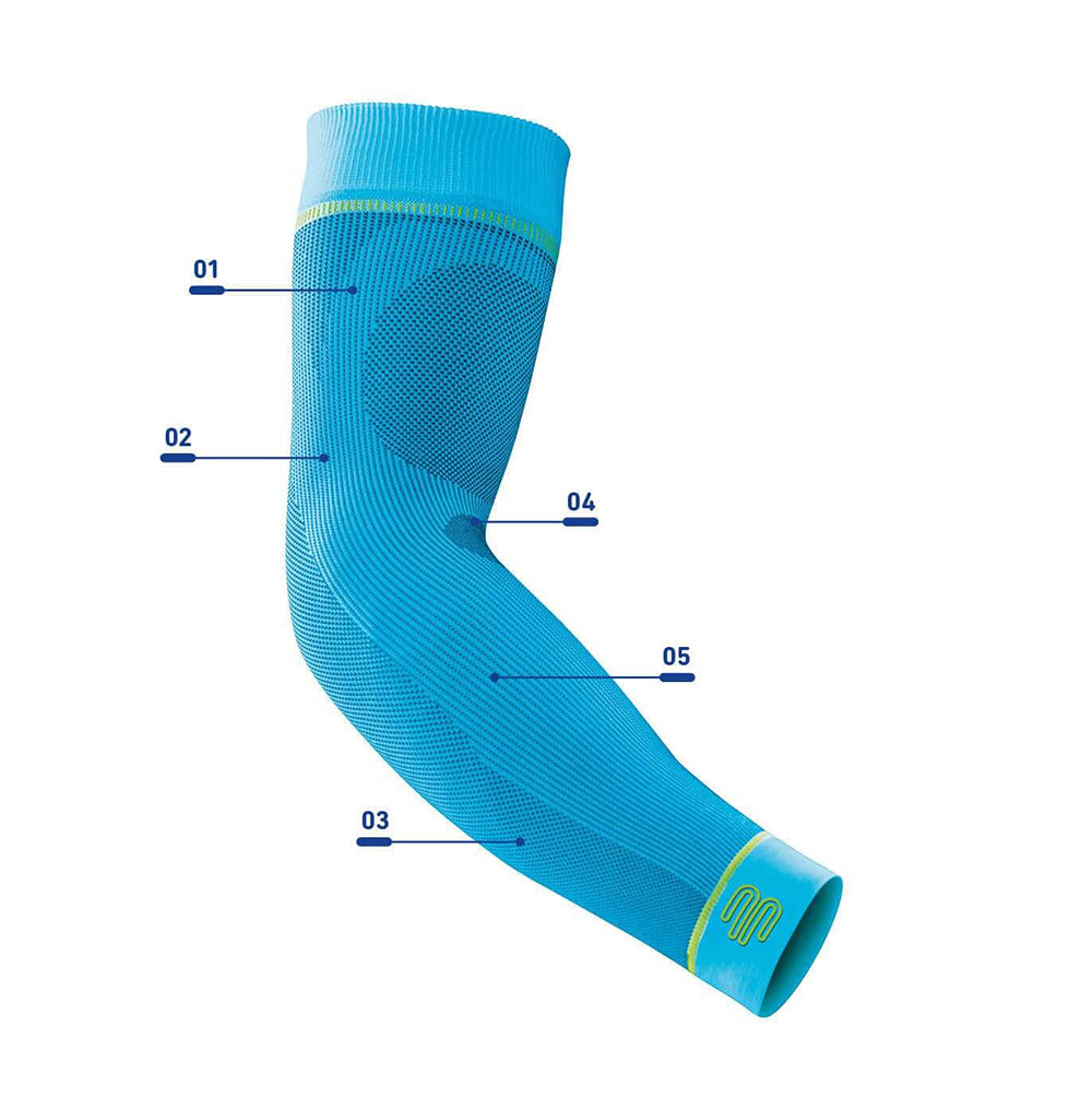 Sports Compression Arm Sleeves (Pair) - Australian Physiotherapy
