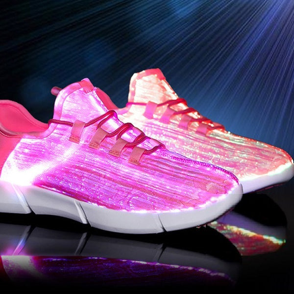 Luminous Fiber Optic Shoes - Banana Stella