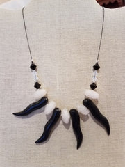 onyx-claws-snow-quartz-necklace-matching-earrings