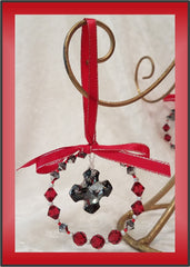 Scarlet Swarovski Wreath Ornament