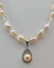 pink freshwater keishi pearls