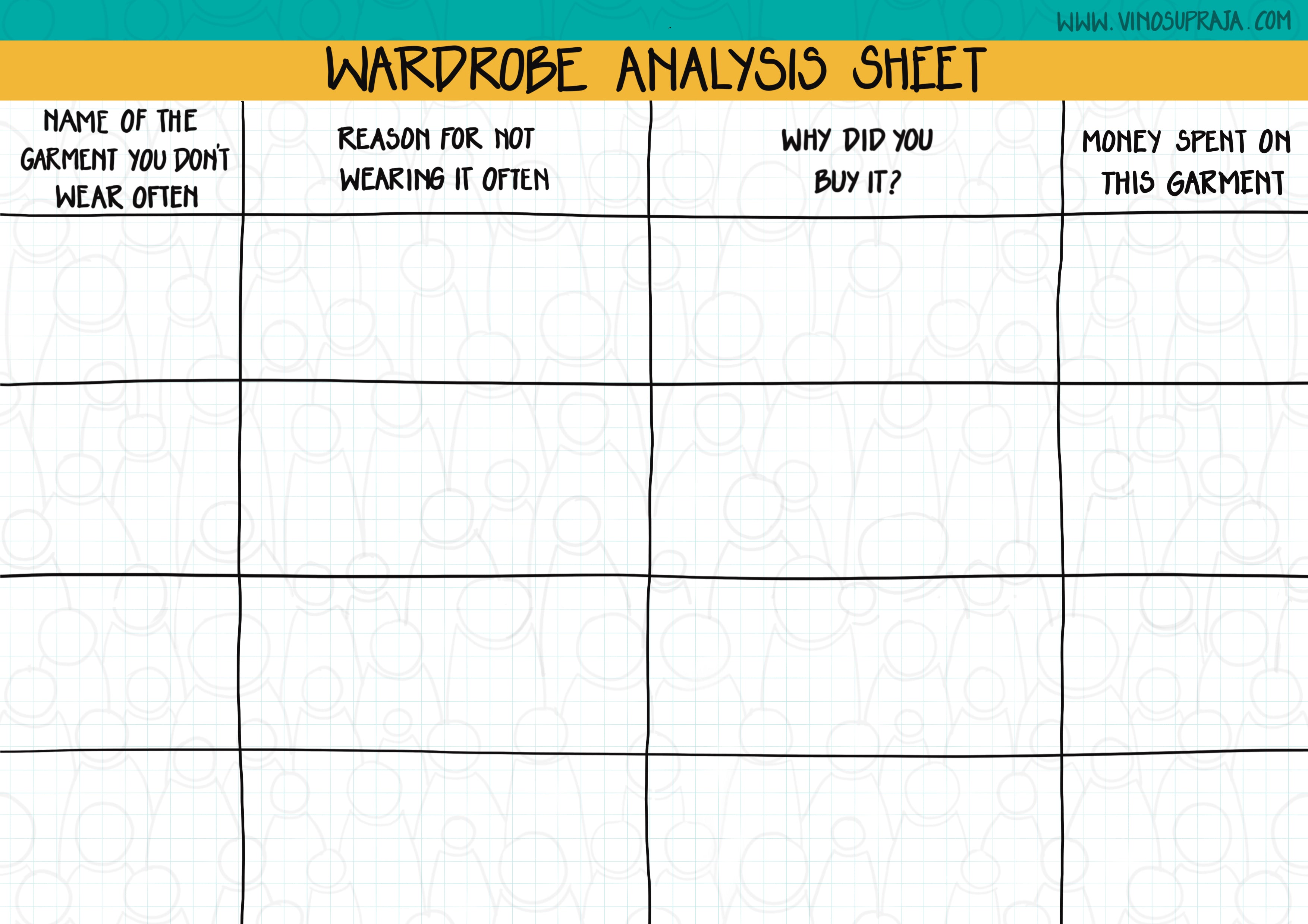 WARDROBE ANALYSIS SHEET-VINO SUPRAJA-SUSTAINABLE FASHION UAE