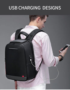 15.6 inch Laptop Backpack For Teenage Fashion Male USB Charging Water Repellent Leisure Travel Backpacks - moonaro