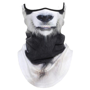 3D Cat Animal Bandana Fleece Warmer Magic Scarf Neck Gaiter Half Face Mask Ghost Monkey Ear Cover Neck Tube Face Shield - moonaro