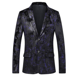 Tuxedos Men's Blazer Jacket Coat Casual Dress Jacket Stage Blazer Coat Fashion Slim fit Blazer - moonaro