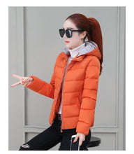 Load image into Gallery viewer, Winter Jacket Women Warm Thick Quilted Coats Slim Hooded Cotton Coat Ladies Casual Padded Parka Jackets Puffer Outerwear Female - moonaro