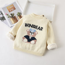 Load image into Gallery viewer, Winter Sweater Baby Girls Clothes Toddler Keep Warm Coats Children Cartoon Thicken Wool Tops Kids Plus Velvet Sweatshirts - moonaro