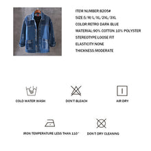 Load image into Gallery viewer, Fashion Men Jacket High Quality Plaid Designer Denim Jacket Men Casual Long Coat Streetwear - moonaro