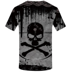 Skull T Shirt Men Devil Tshirt Punk Rock Clothes 3d T Shirt Hip Hop Te Moonaro - punk skull tshirt roblox
