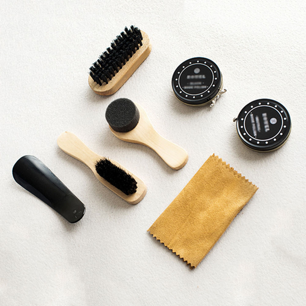 shoe polish brush set