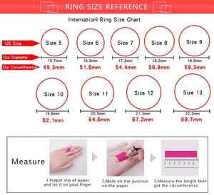 Female Ring Size Chart
