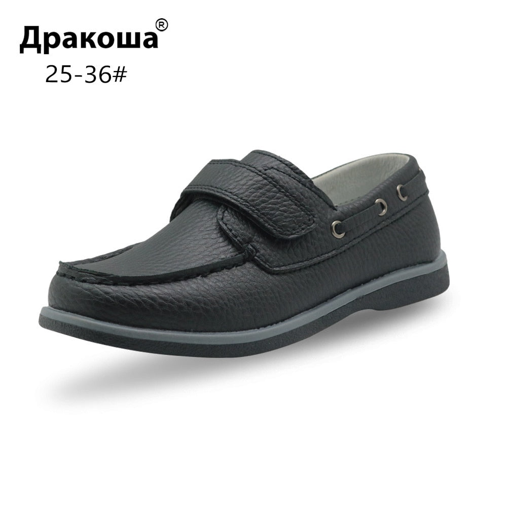 pu leather loafers