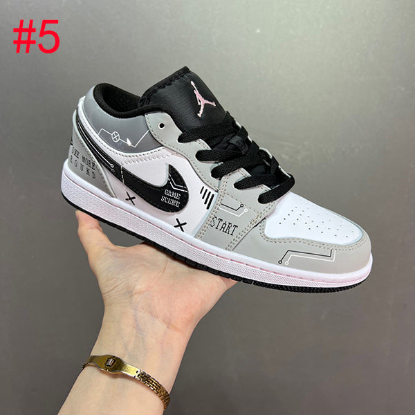 Nike New Air Force No.1 low top skateboard shoes Cashew nut flower lamp core velvet skateboard shoes