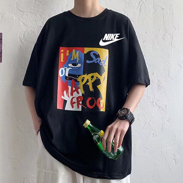 Nike New short-sleeved T-shirt round neck casual half-sleeve fashion youth top pure cotton t-shirt