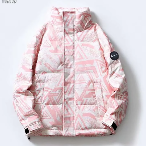 Nike New loose stand collar fashionable casual printed cotton jacket jacket