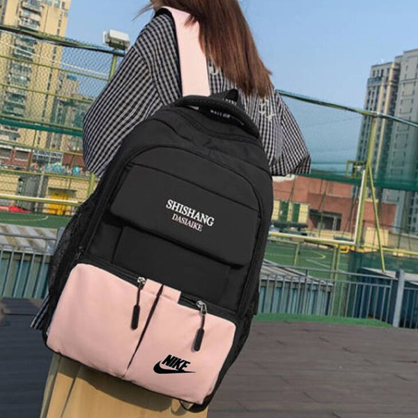 Nike New street trend solid color simple Backpack