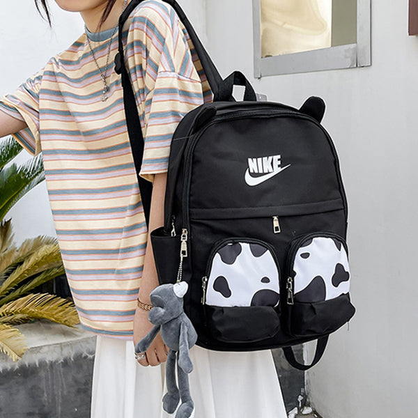 Nike New street trend solid color simple Backpack