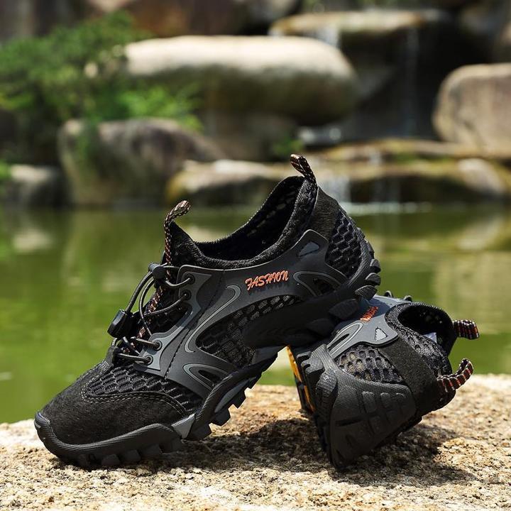 men's mesh quick dry breathable light outdoor hiking water shoes