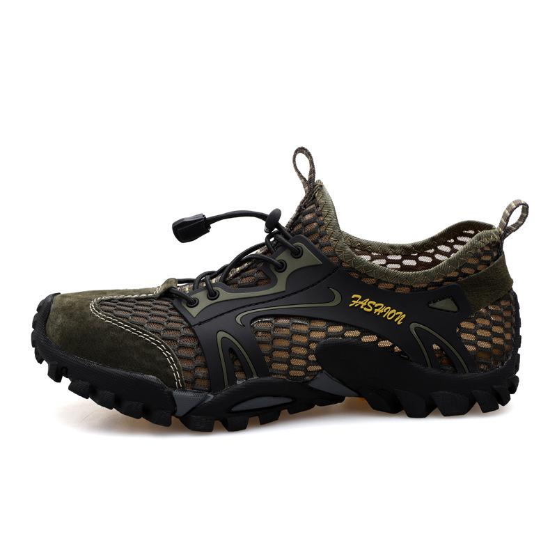 men's breathable mesh casual light outdoor hiking shoes