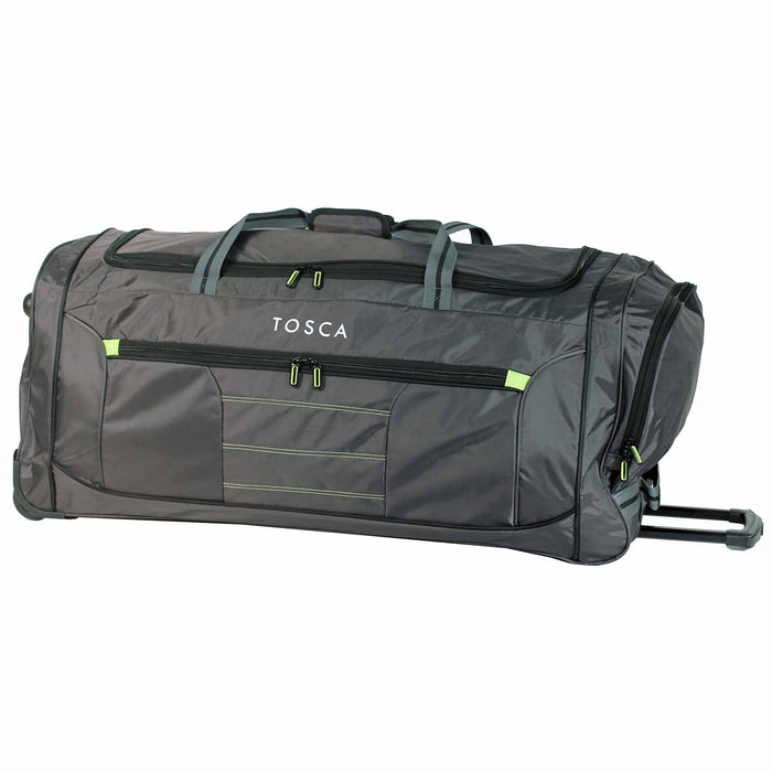 Tosca Jumbo Wheeled Duffel Bag Grey — travellershop.com.au